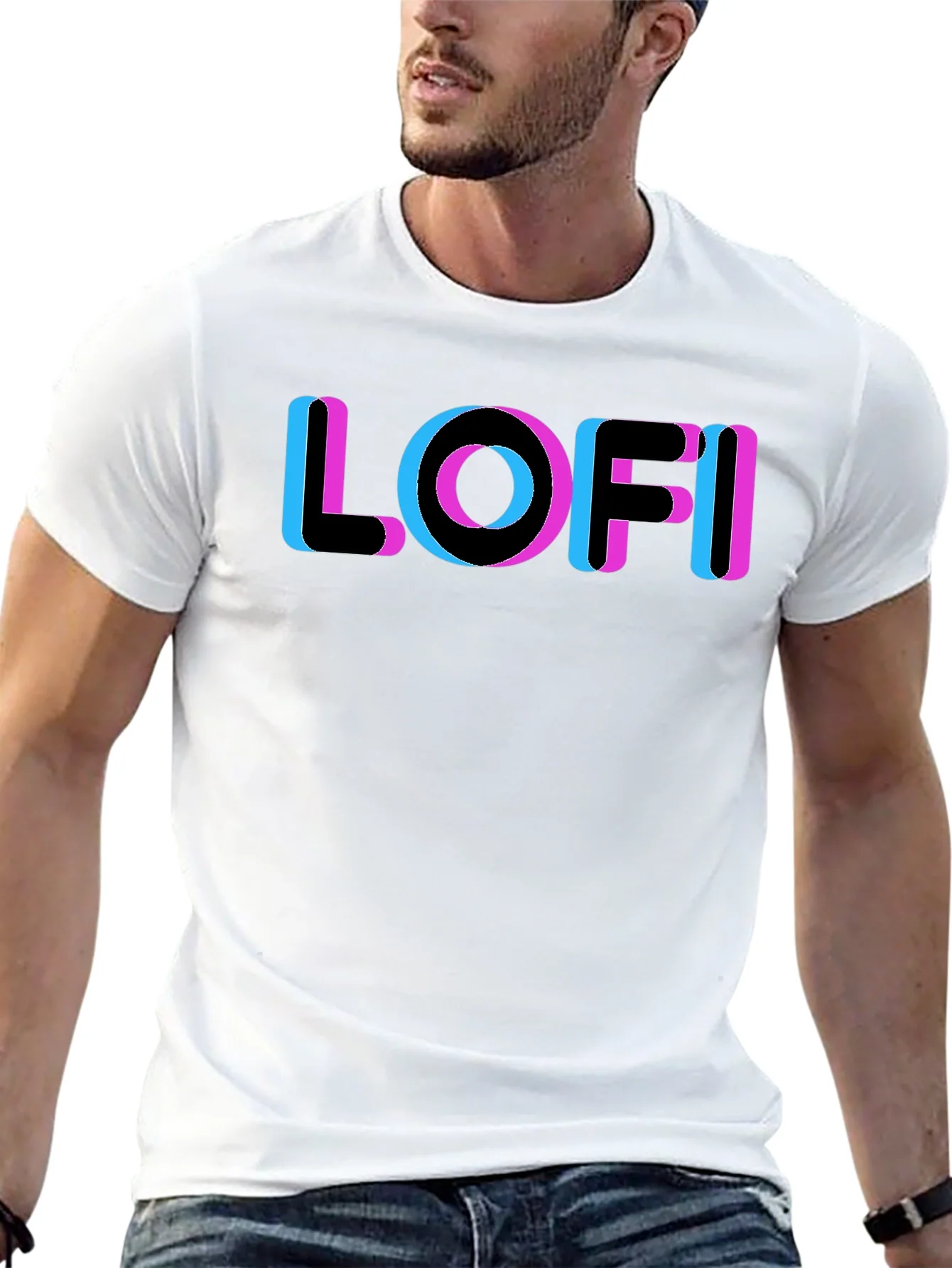 LOFI Glitch Tee - Retro Aesthetic Style