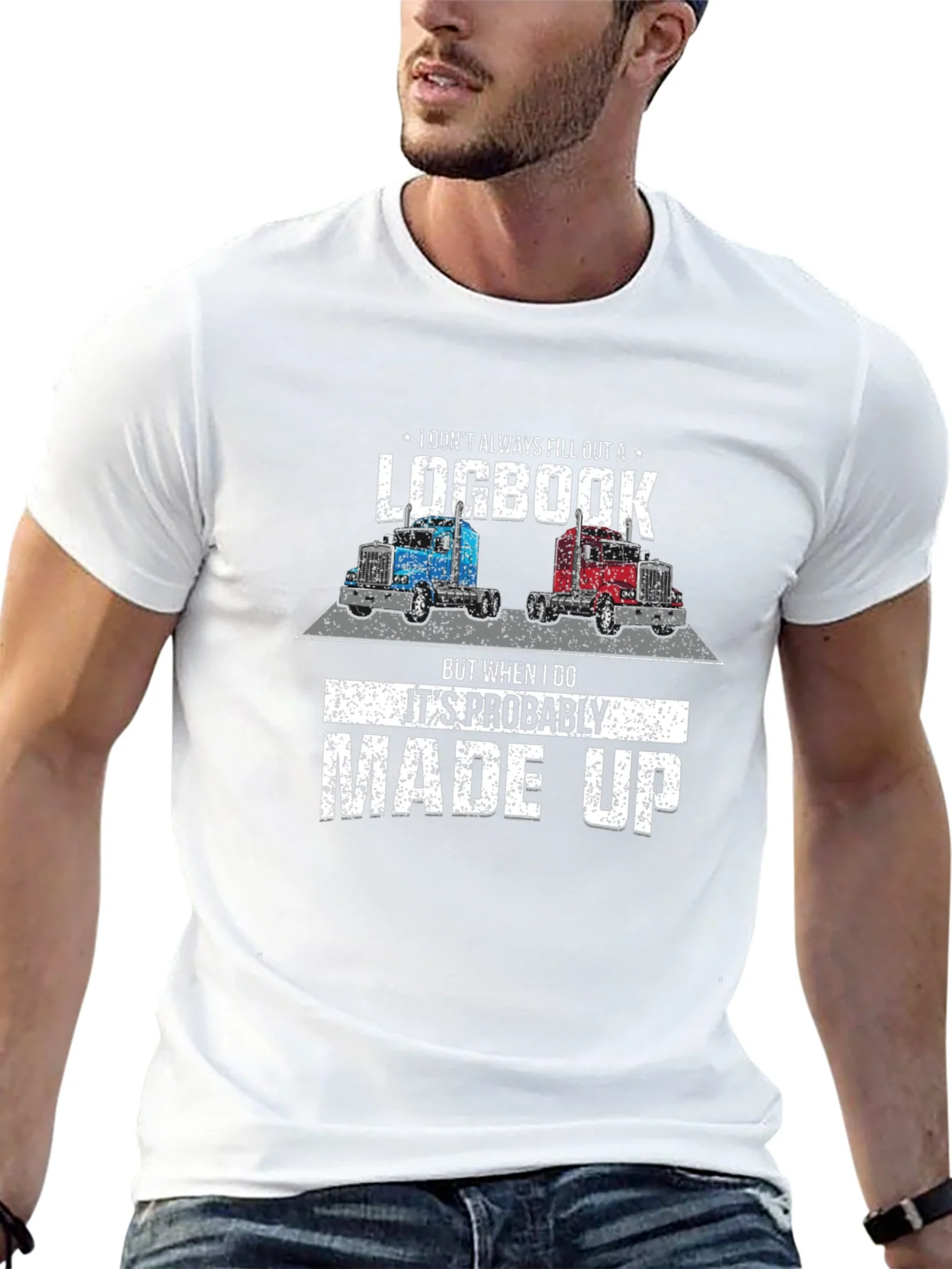Funny Trucker Logbook T-Shirt