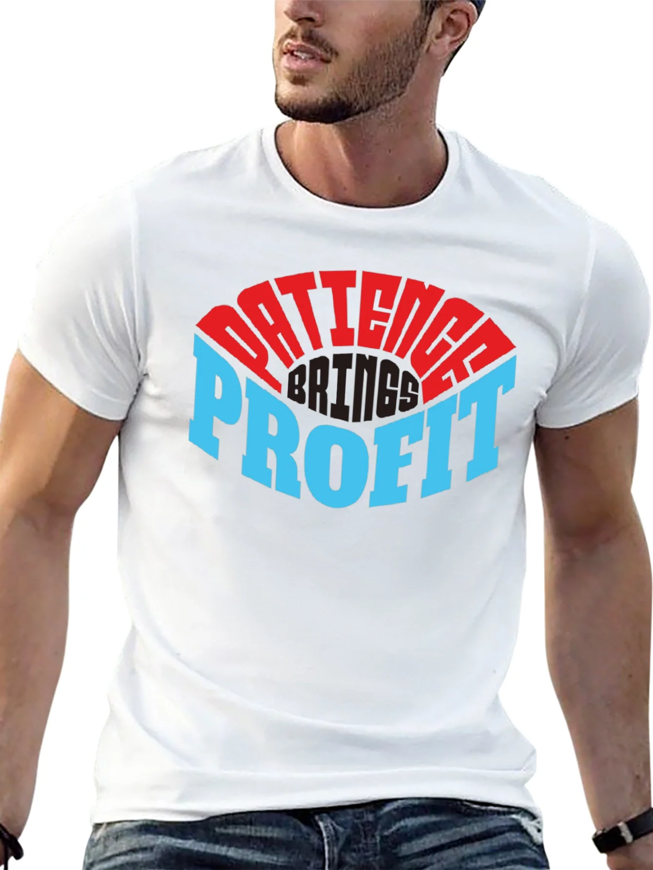 Patience Profit Graphic Tee - Black