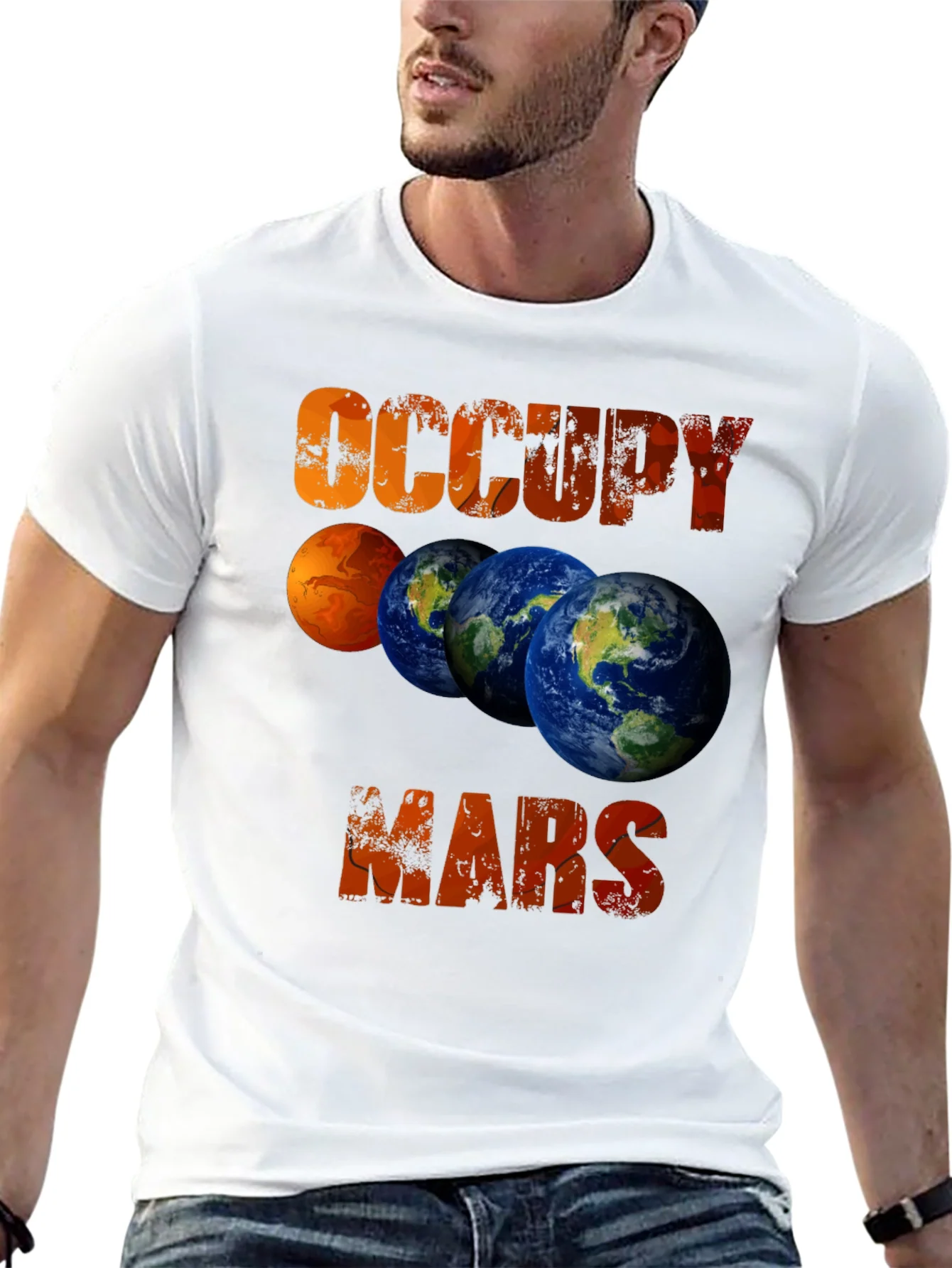 Occupy Mars T-Shirt - Planets & Space Design