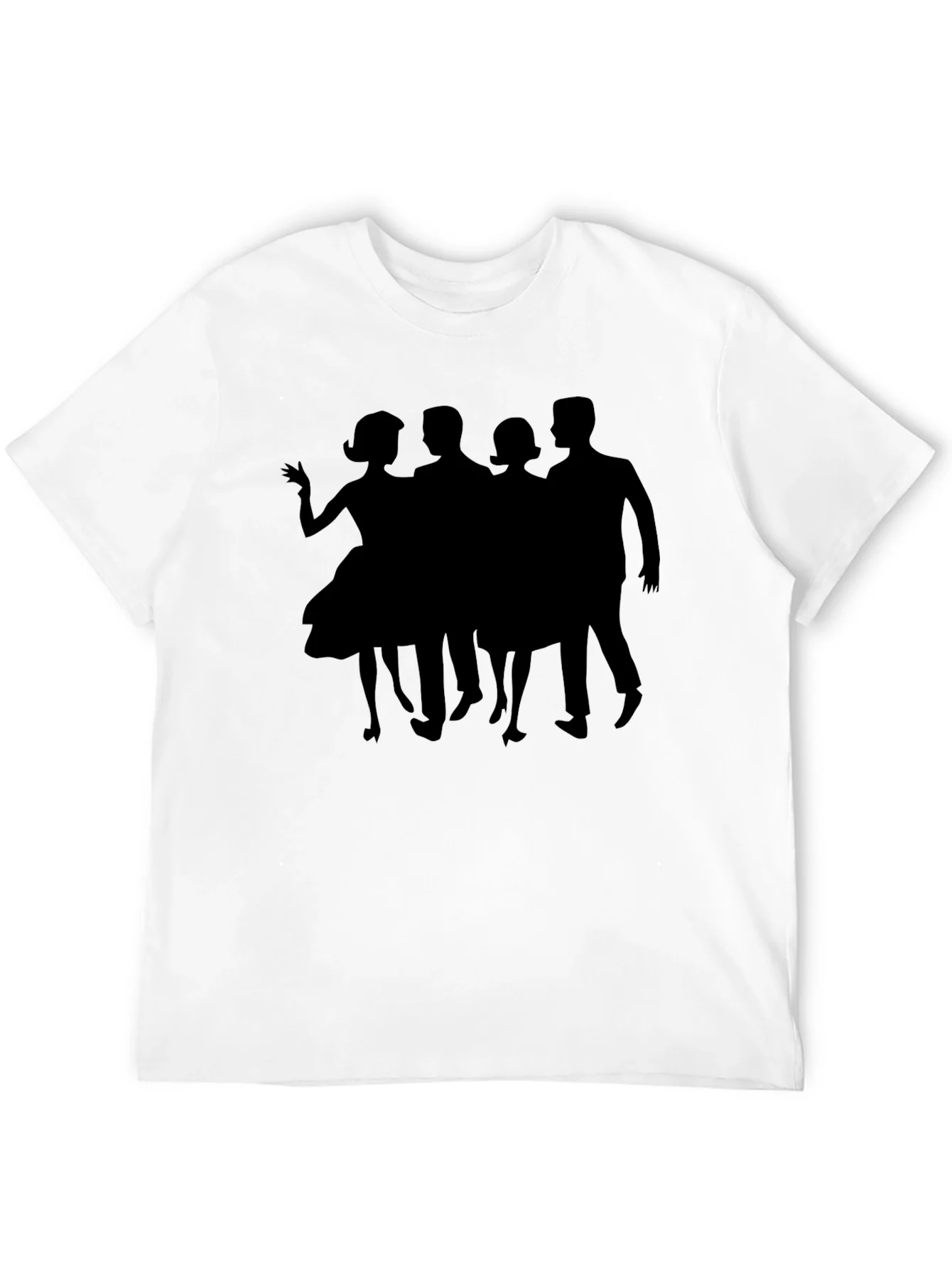 Retro Silhouette Crew Neck T-Shirt