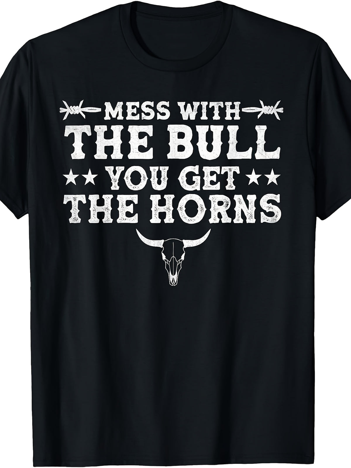 Mess with the Bull, You Get the Horns Funny Bullfighter T-Shirt