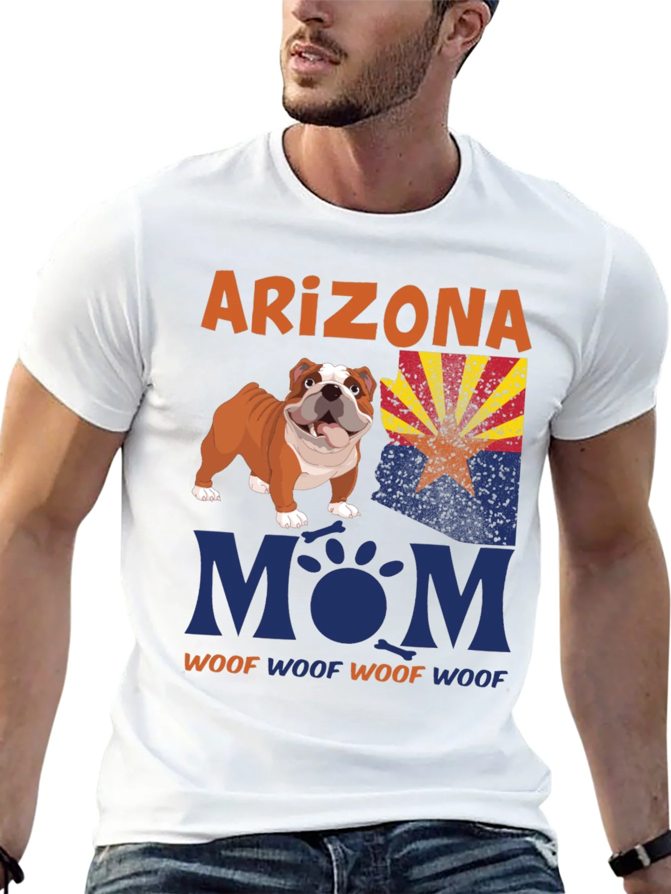 Arizona Bulldog Mom T-Shirt