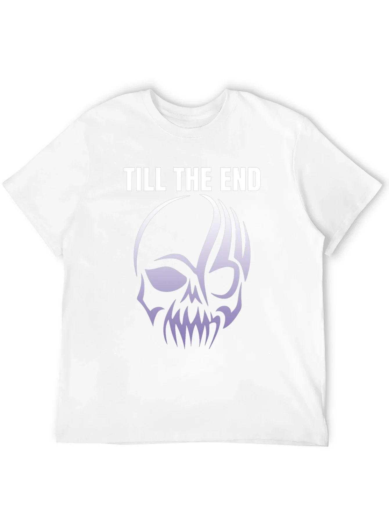 Till The End Skull Graphic Tee - Black