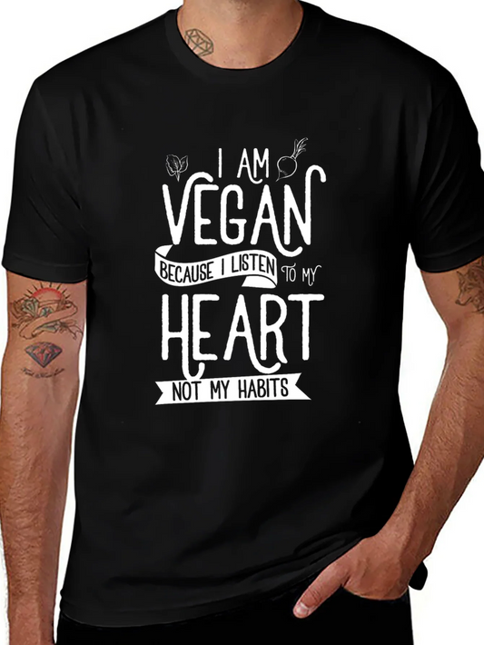 Vegan Heart T-Shirt - Listen to Your Heart