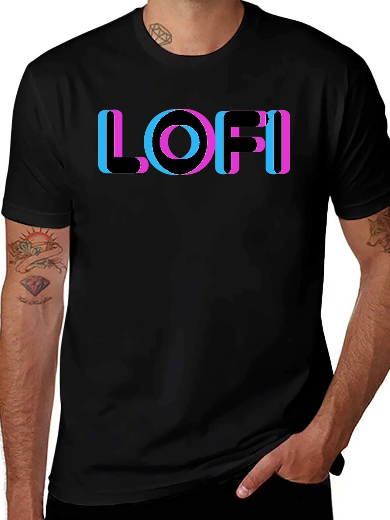 LOFI Glitch Tee - Retro Aesthetic Style