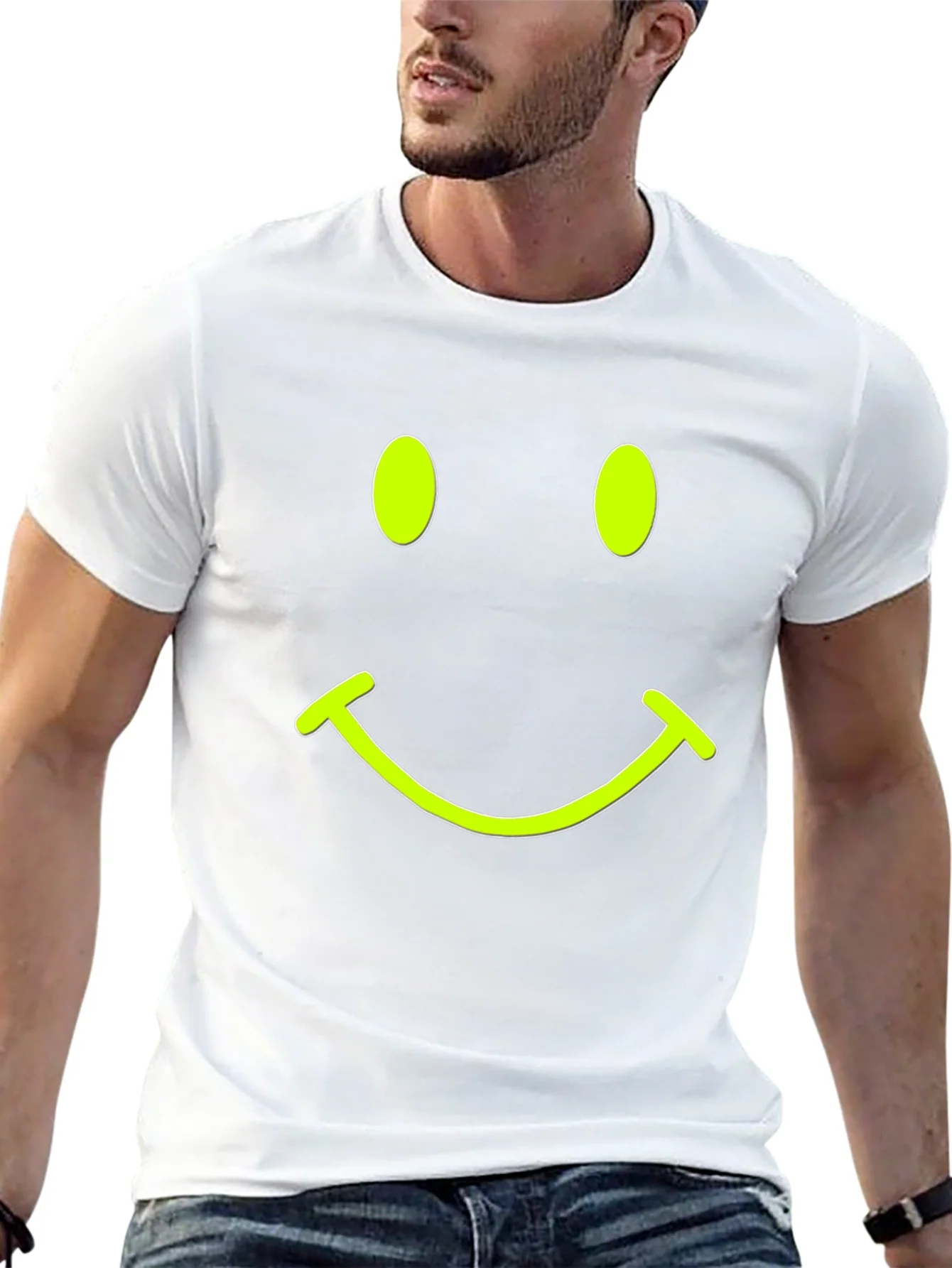 Smiley Face Black T-Shirt - Express Your Happy Side!