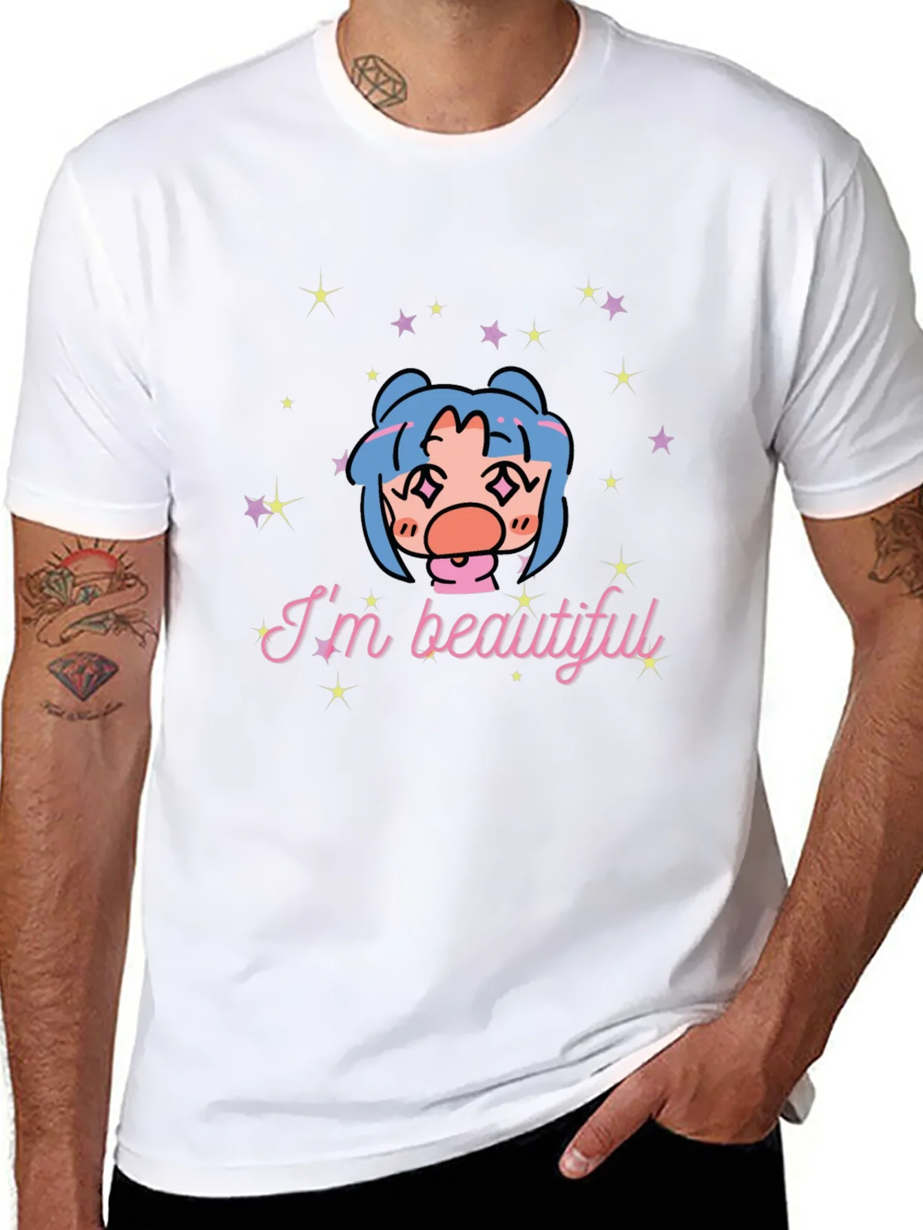 Im Beautiful Graphic T-Shirt - Black