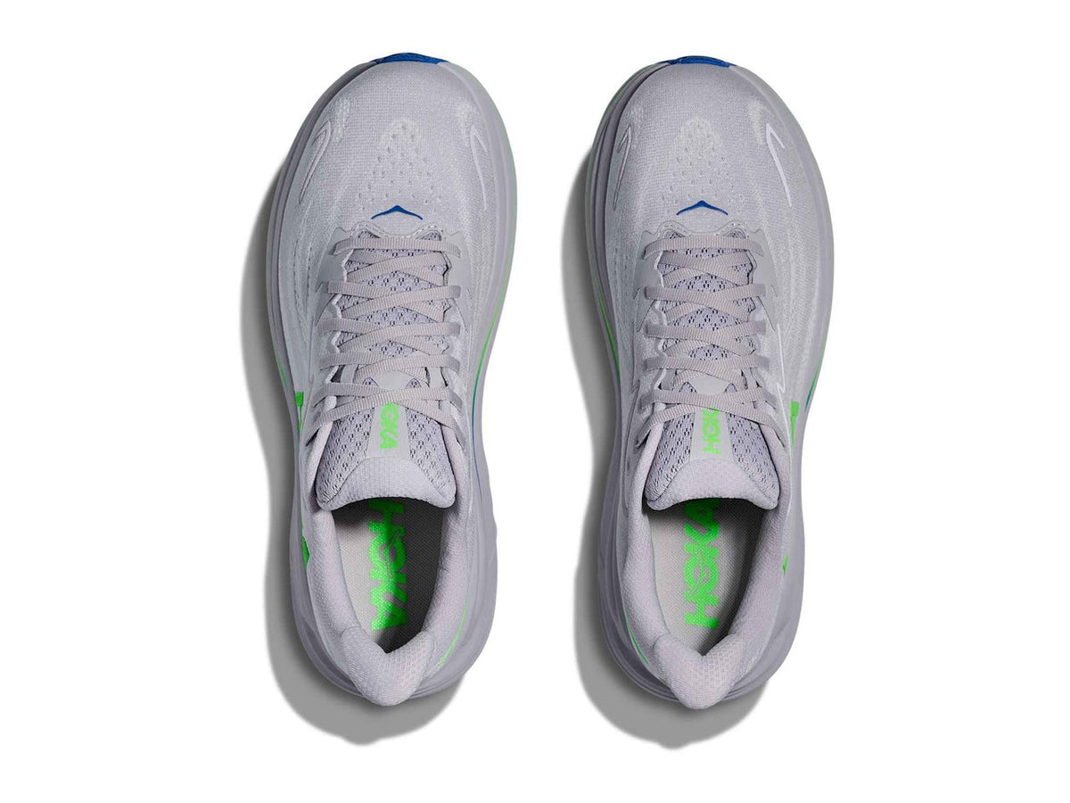 Clifton 10 Ash Grey | Neon Green