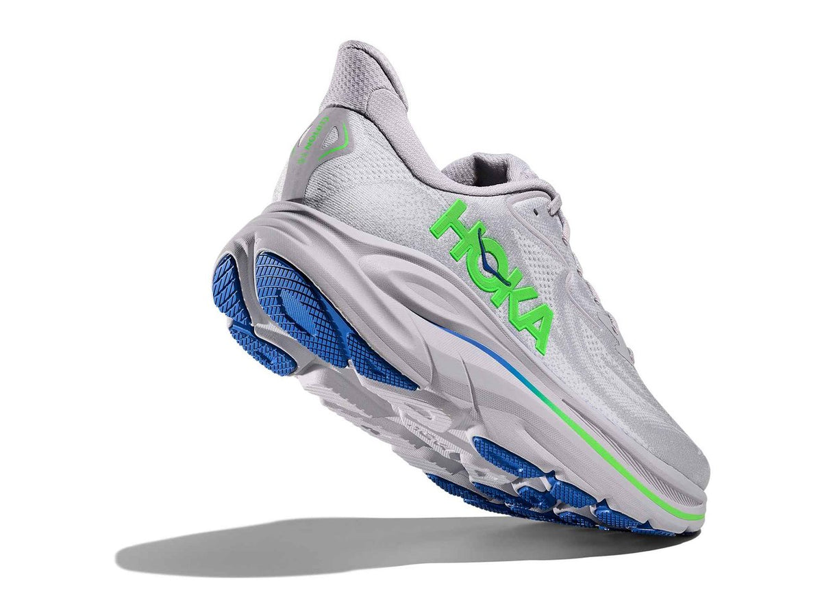 Clifton 10 Ash Grey | Neon Green