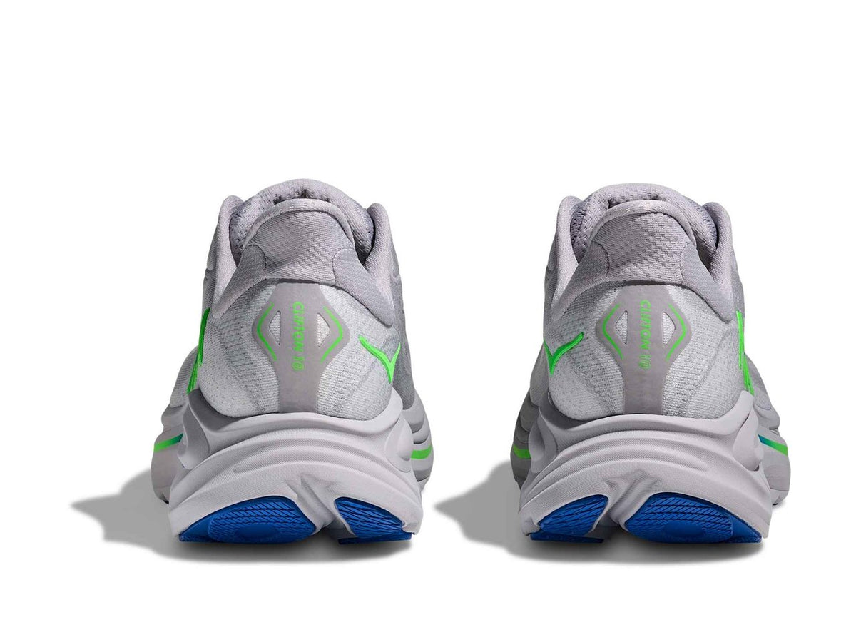 Clifton 10 Ash Grey | Neon Green