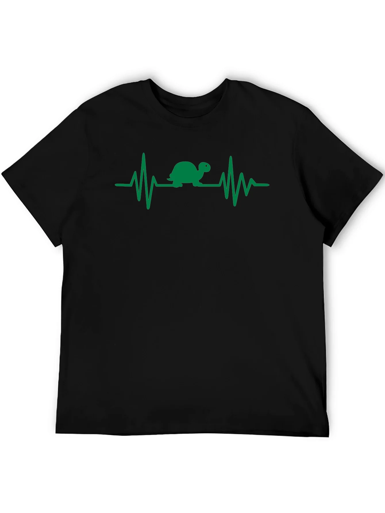 Turtle Heartbeat T-Shirt - Black