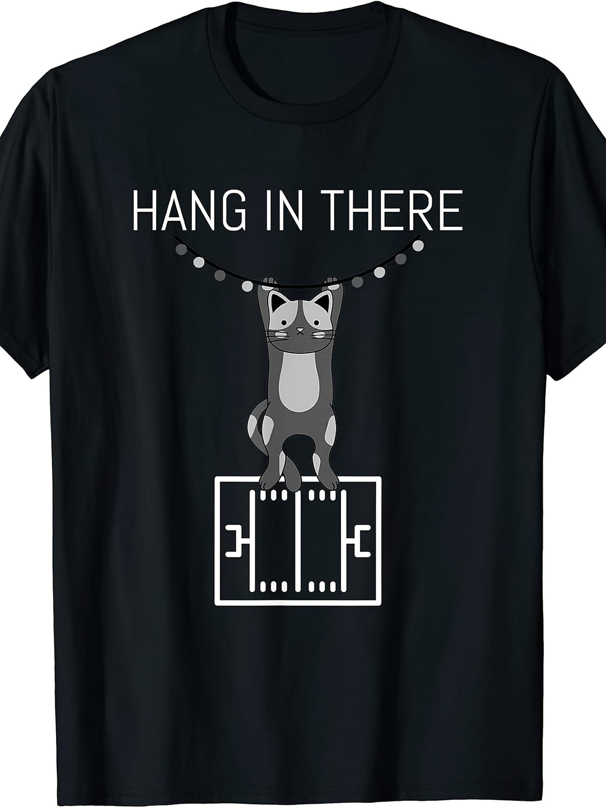 Hang in There Cat Funny Football Trending T-Shirt for Men Women