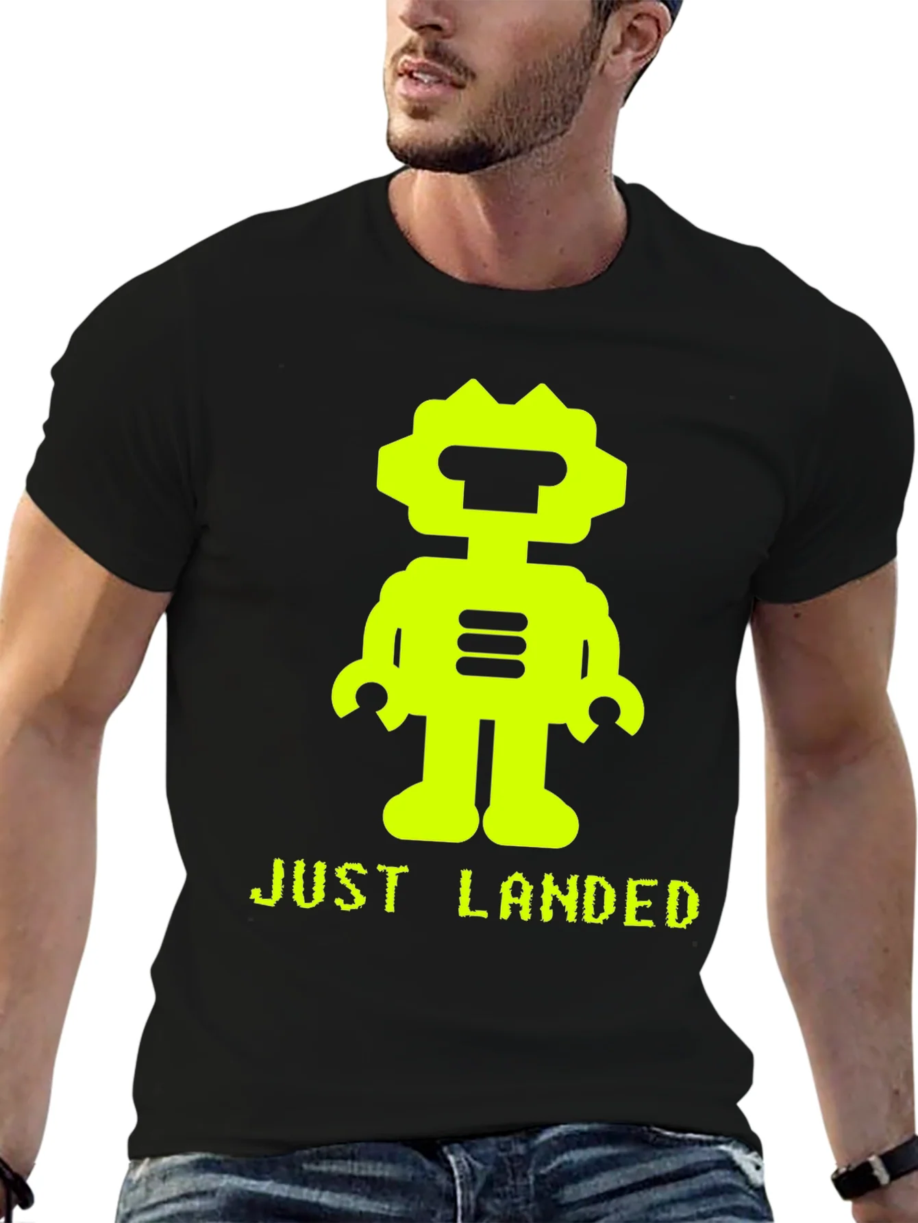 Just Landed Robot Graphic Tee