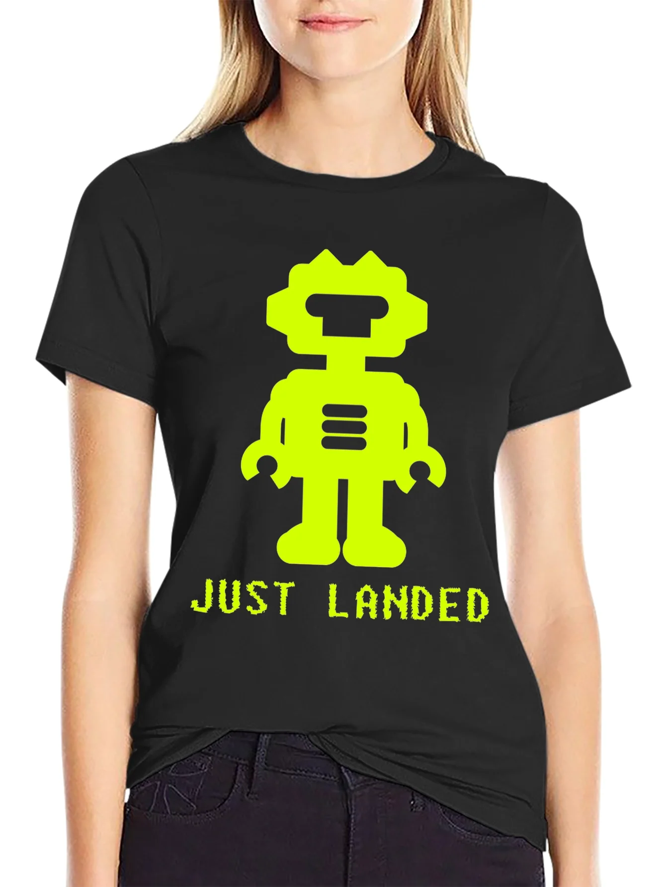 Just Landed Robot Graphic Tee