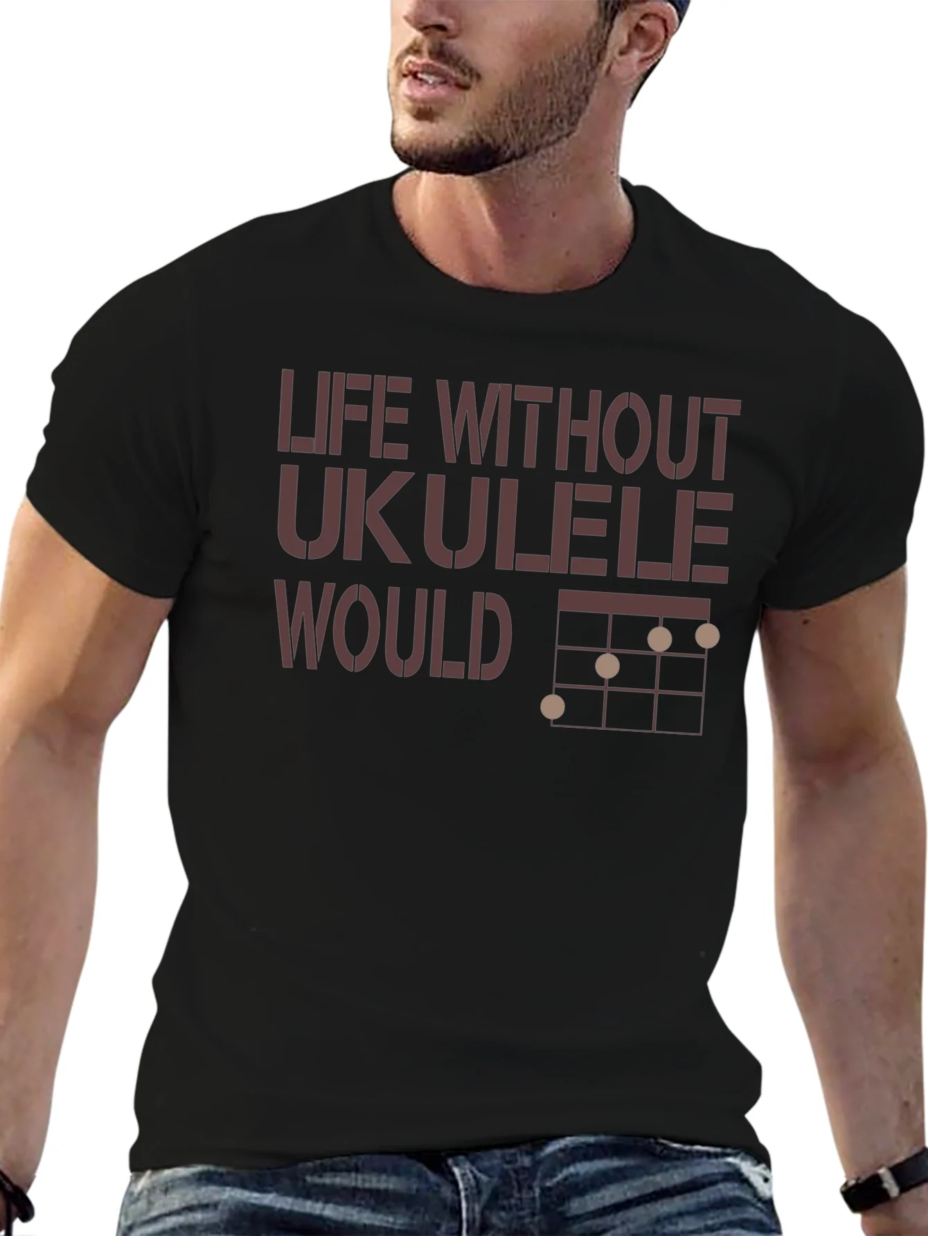 Life Without Ukulele T-Shirt - Music Lover Tee