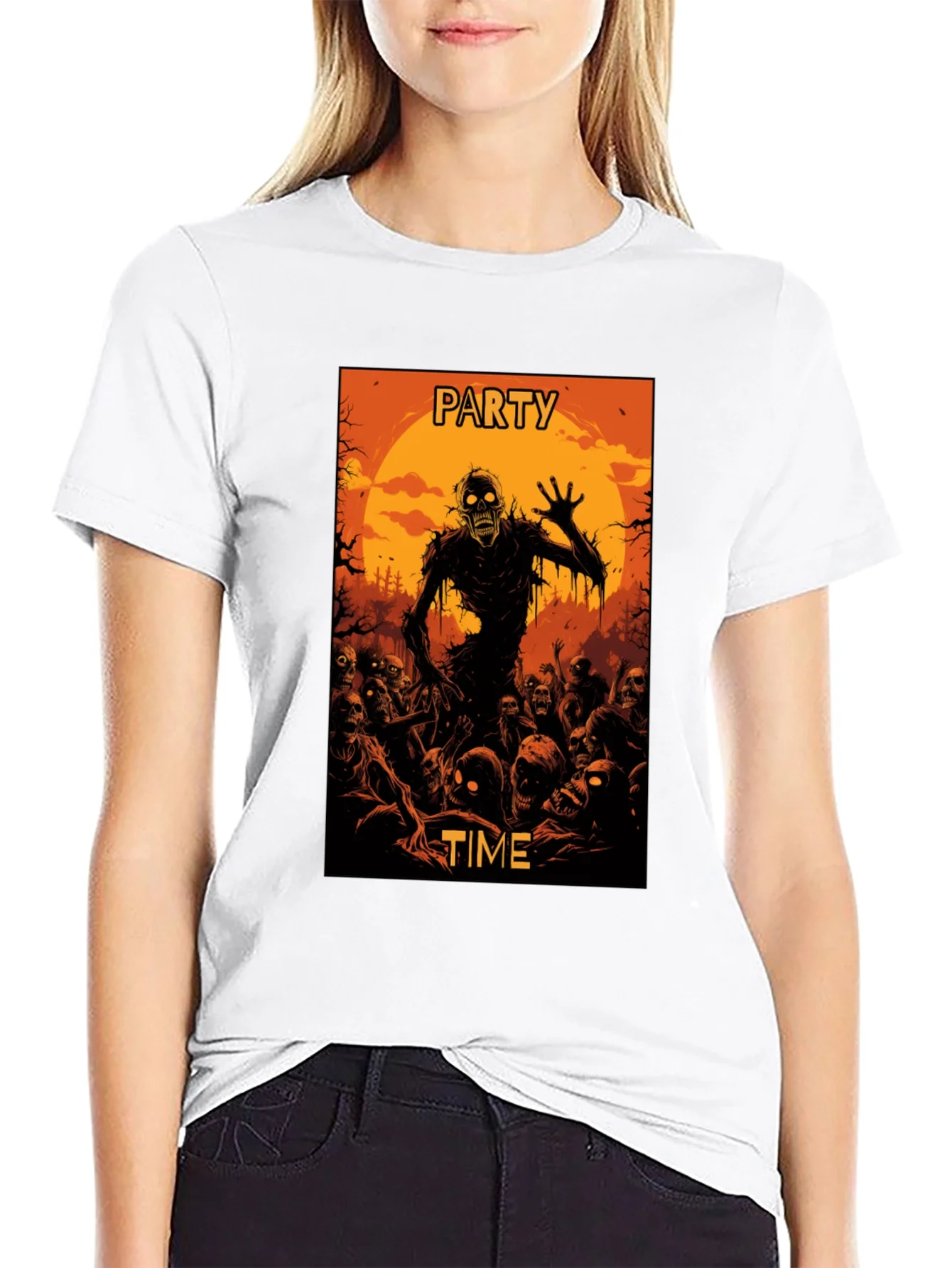 Zombie Party Time Graphic T-Shirt - Halloween Ready!