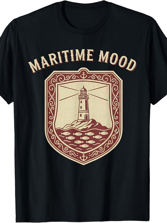 Classic Nautical Lighthouse Maritime Mood Gift T-Shirt