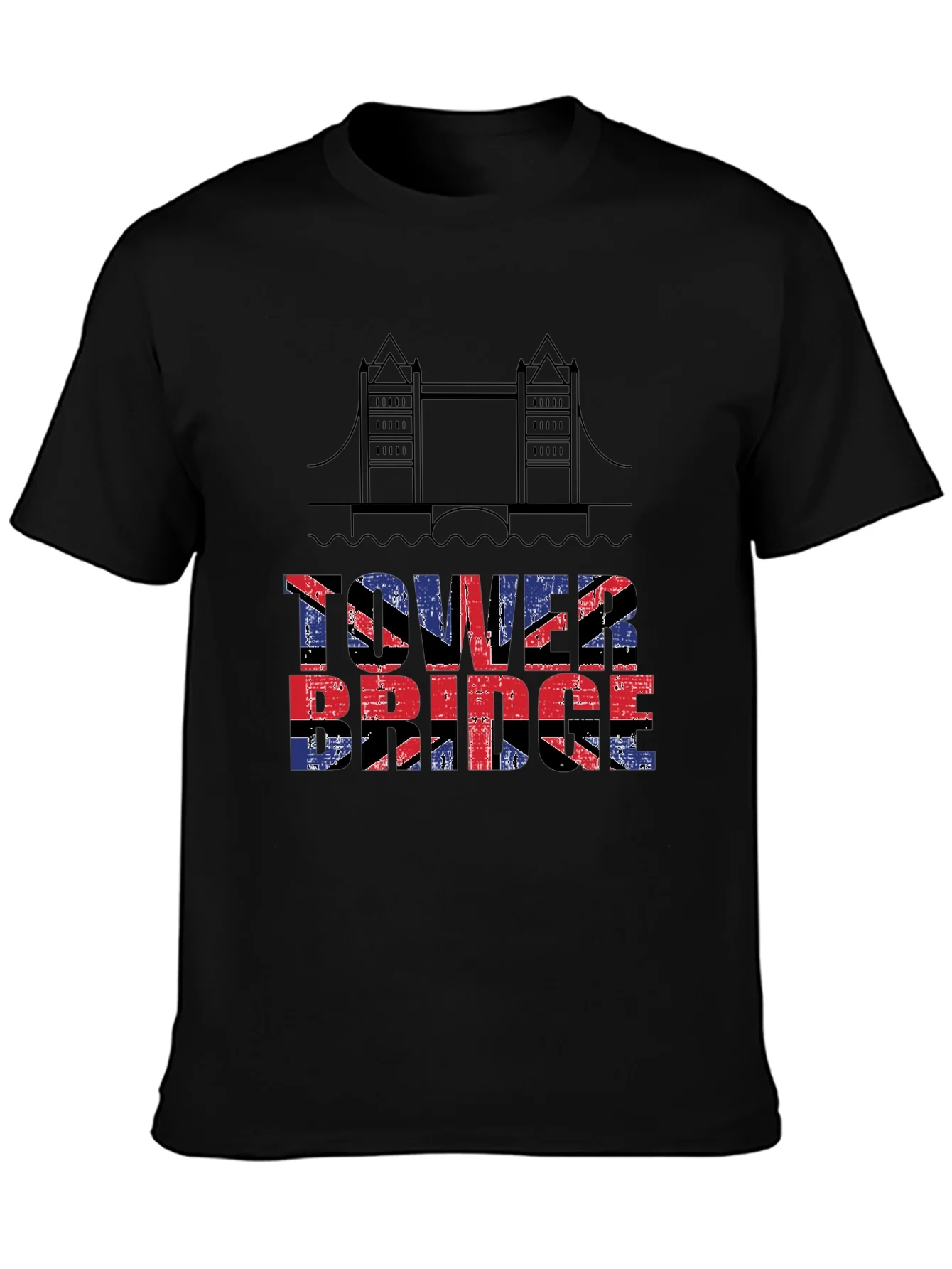 Tower Bridge UK Flag T-Shirt