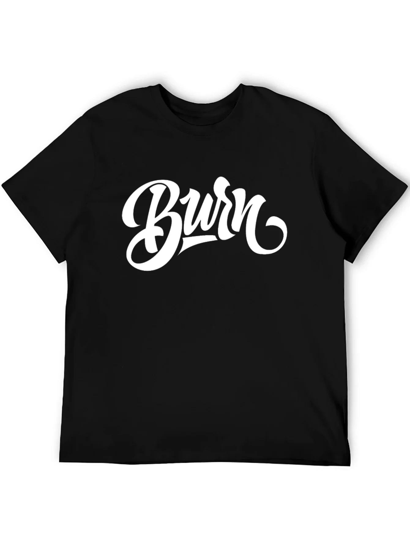 Burn Graphic Tee - Stylish Black T-Shirt