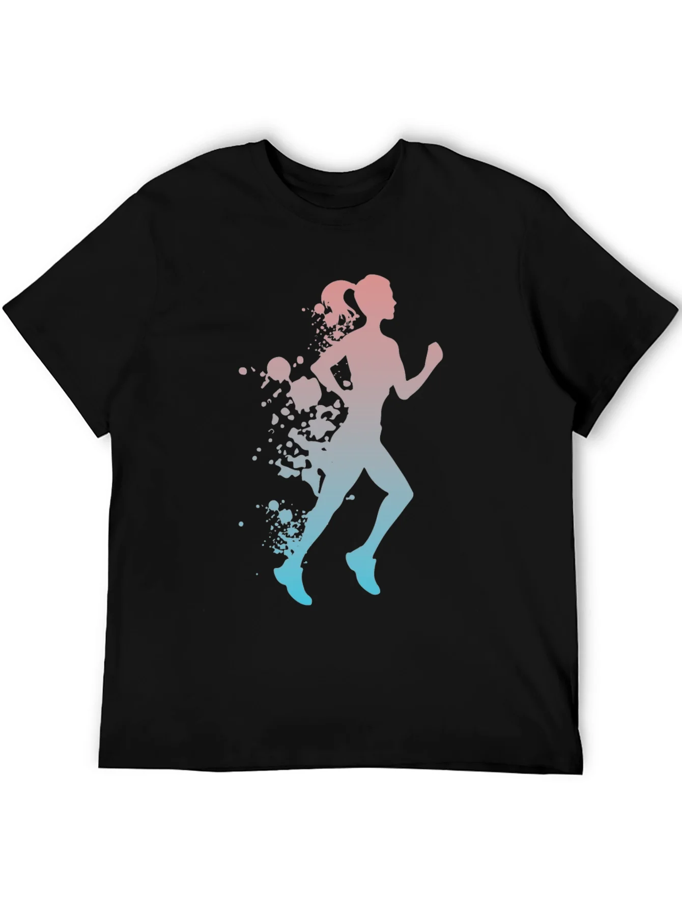 Runner Silhouette T-Shirt - Gradient Design