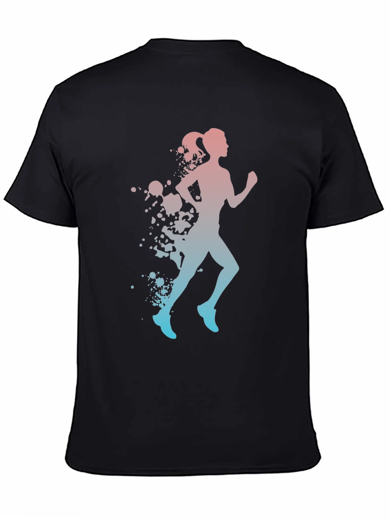 Runner Silhouette T-Shirt - Gradient Design