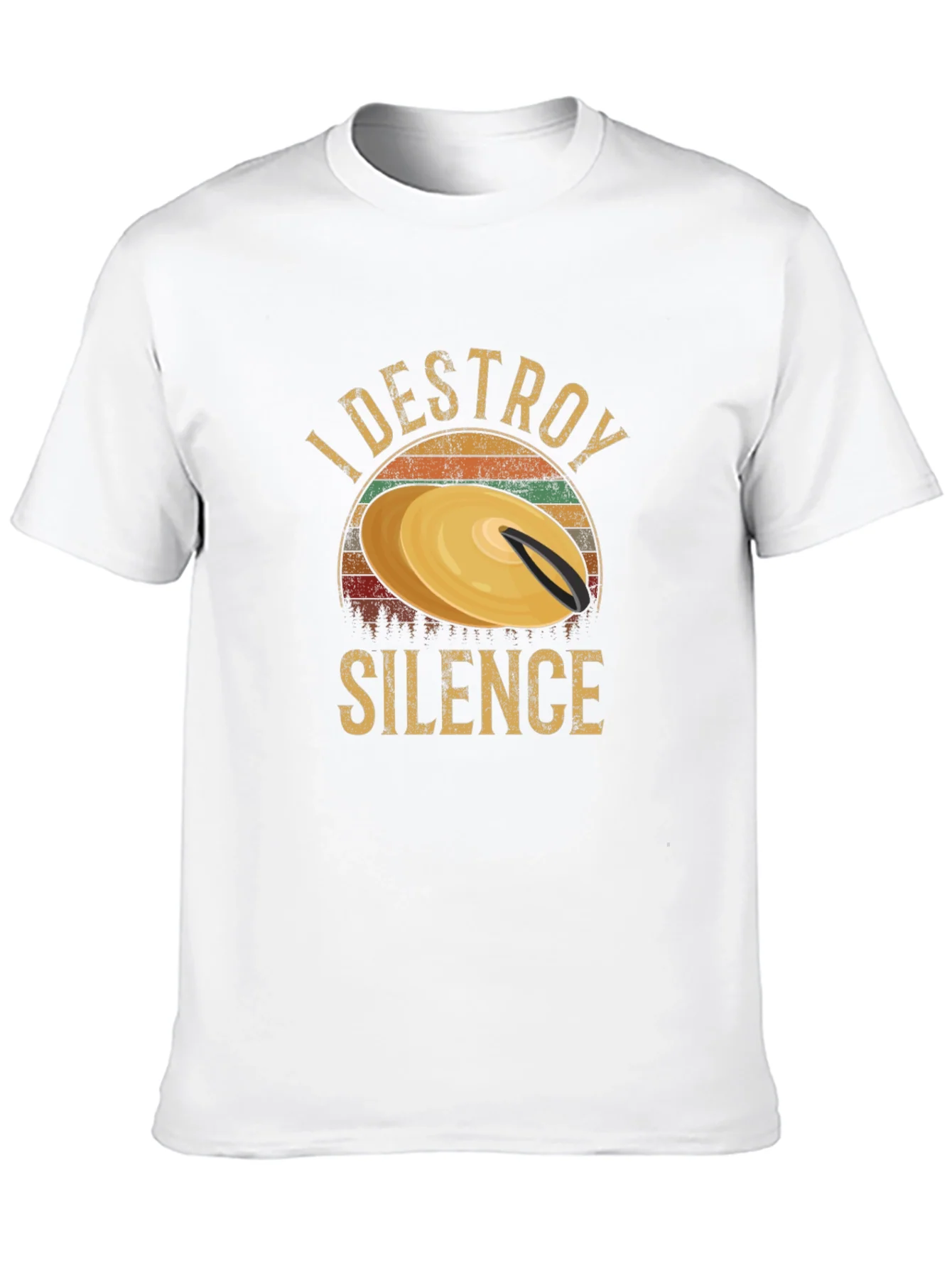 I Destroy Silence Drummer T-Shirt