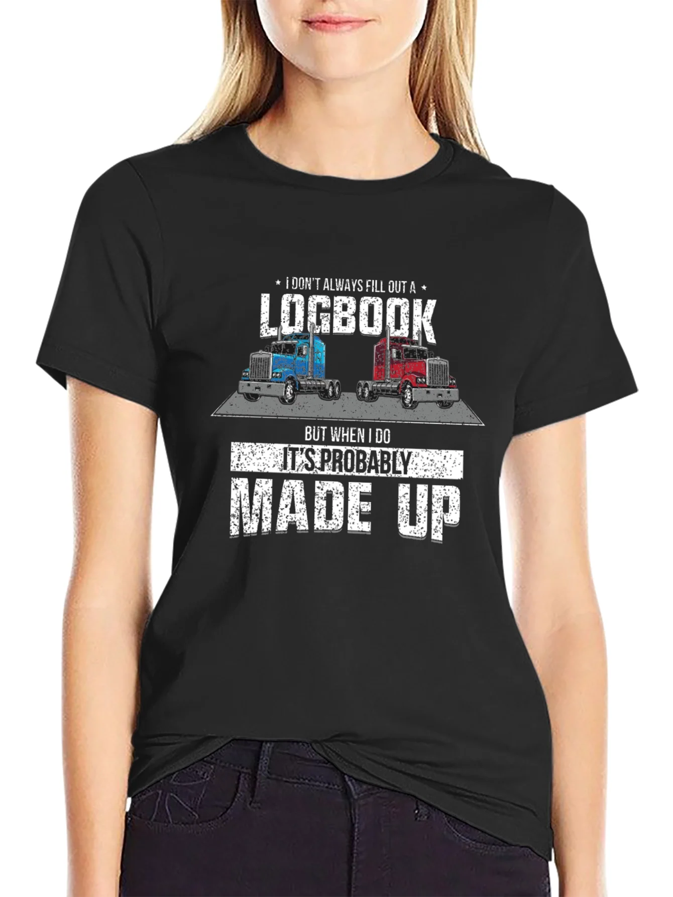 Funny Trucker Logbook T-Shirt
