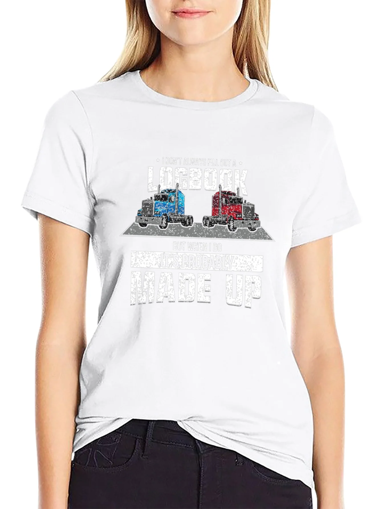 Funny Trucker Logbook T-Shirt