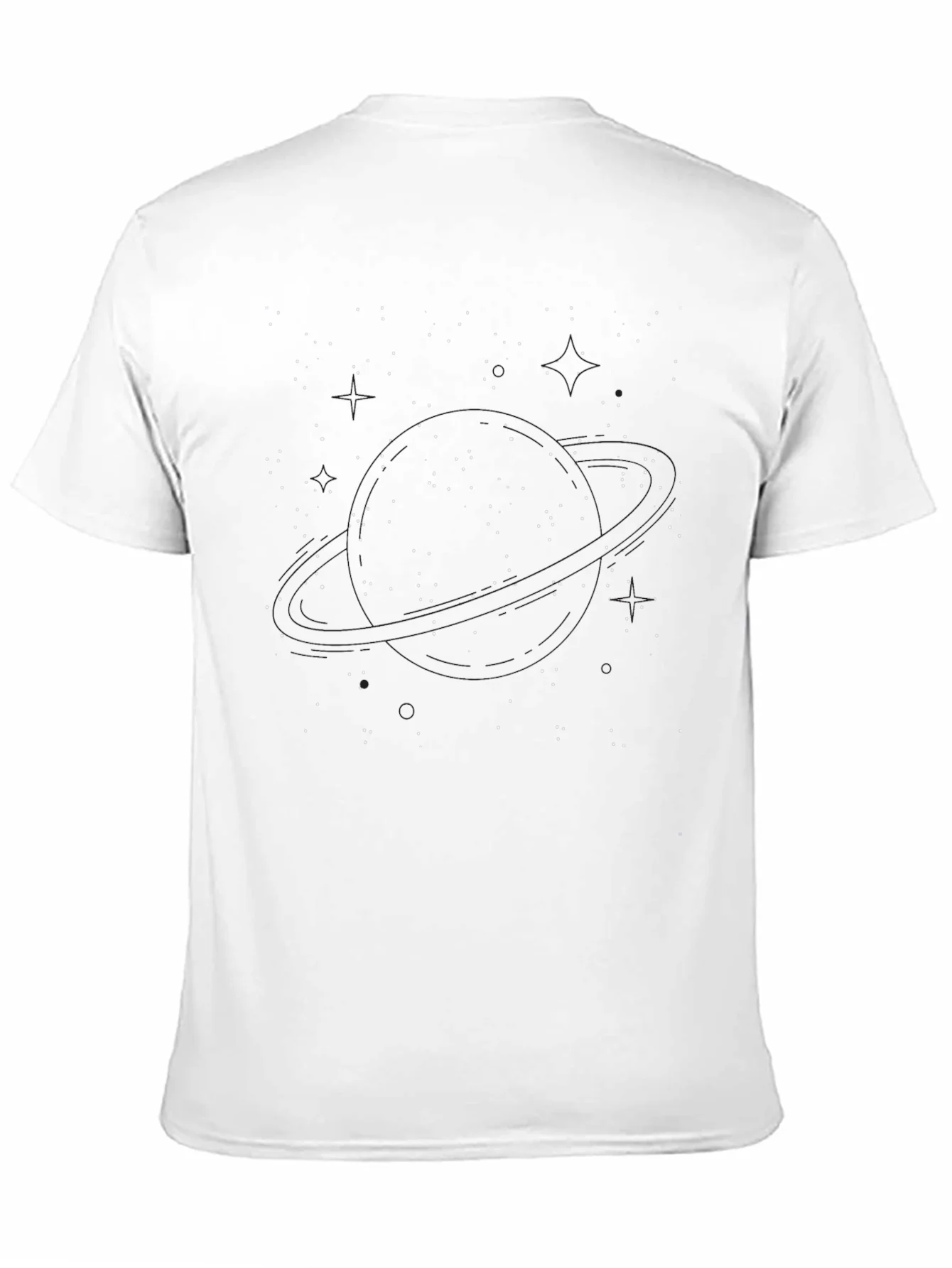 Constellation Print Black T-Shirt