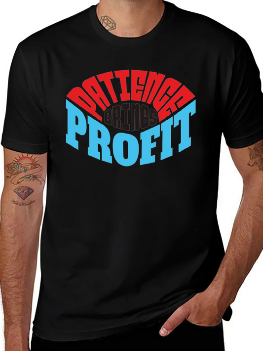 Patience Profit Graphic Tee - Black