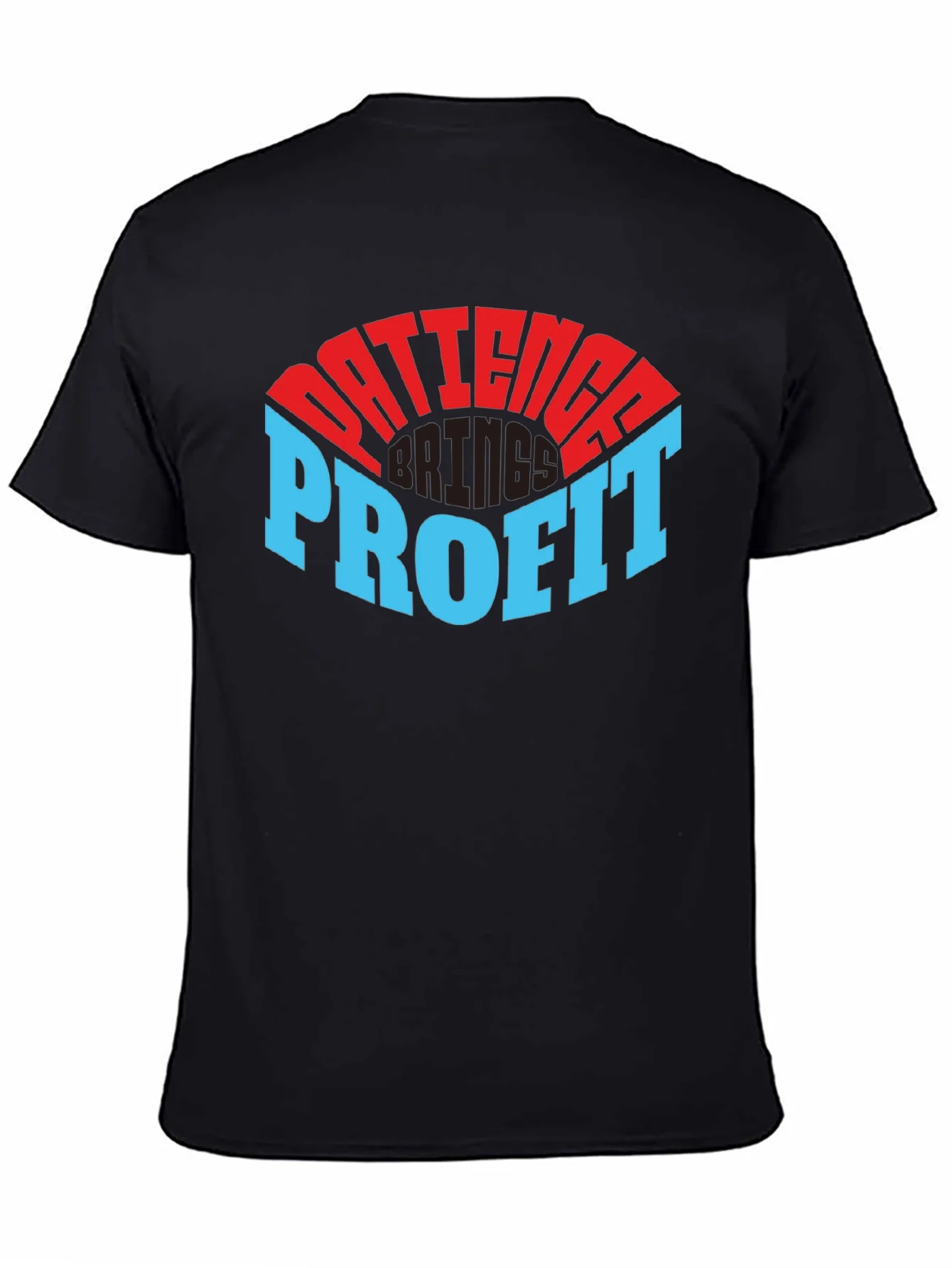 Patience Profit Graphic Tee - Black