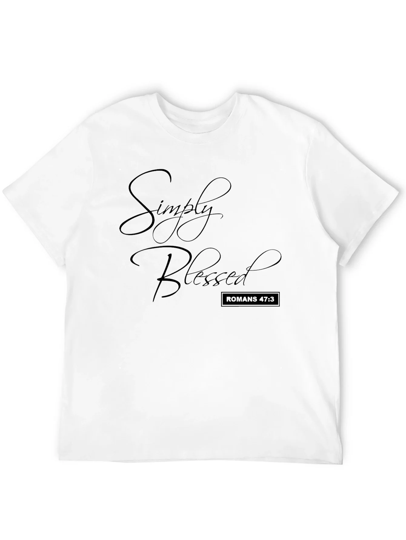 Simply Blessed Black T-Shirt Christian Apparel