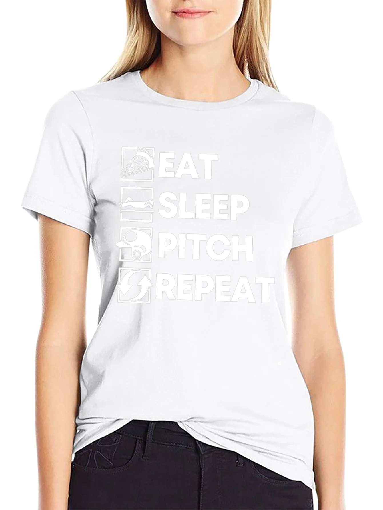 Eat Sleep Pitch Repeat T-Shirt
