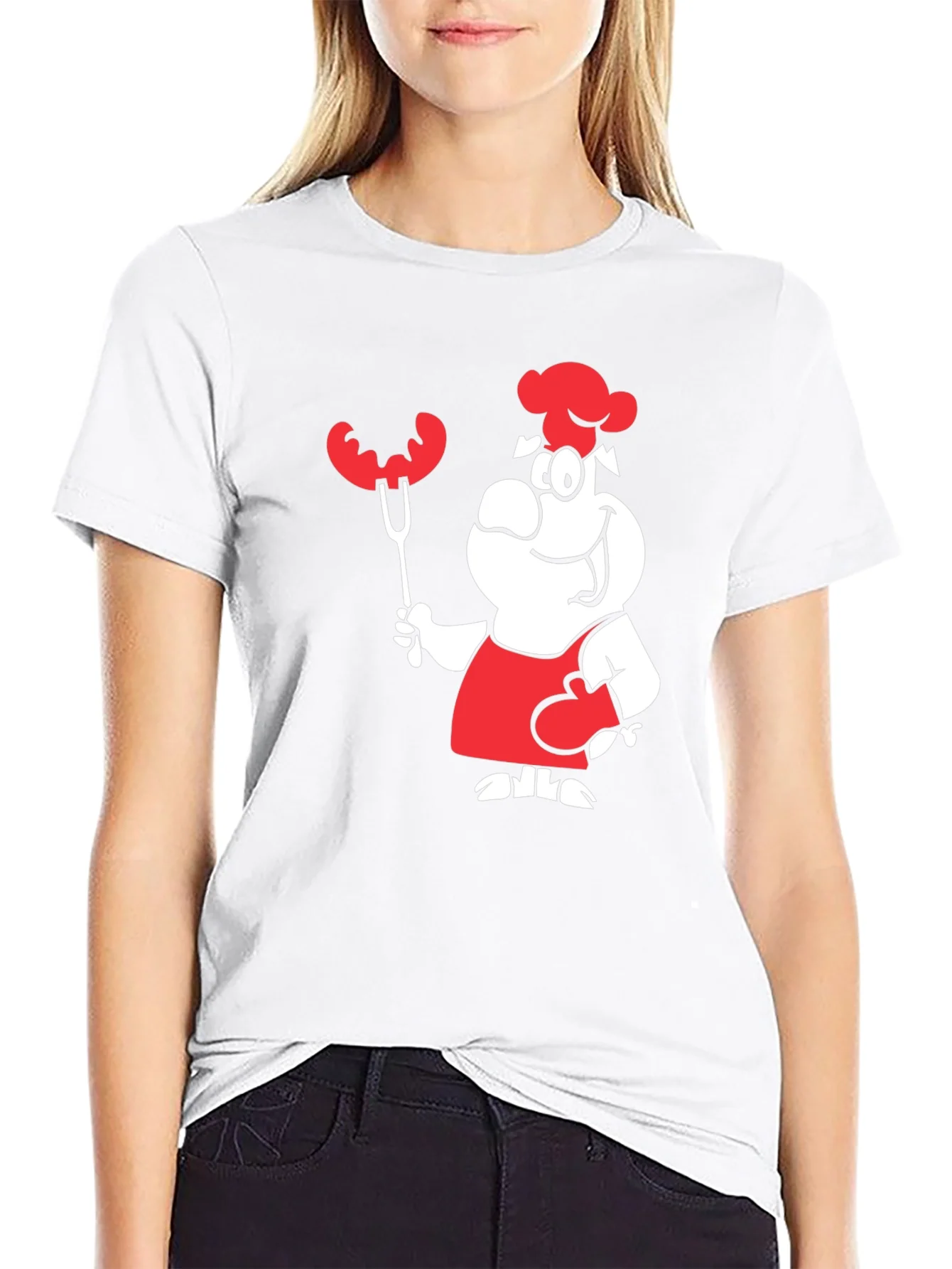 Chef Cartoon Graphic T-Shirt BBQ Grill Master Design