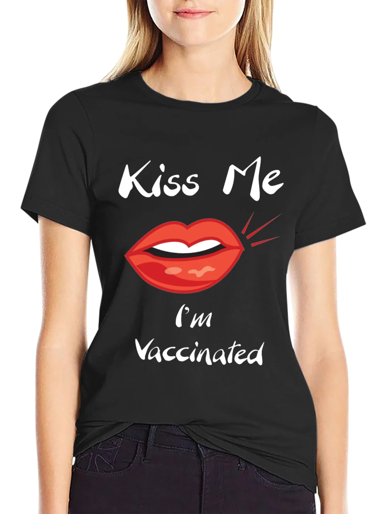 Kiss Me Im Vaccinated Tee