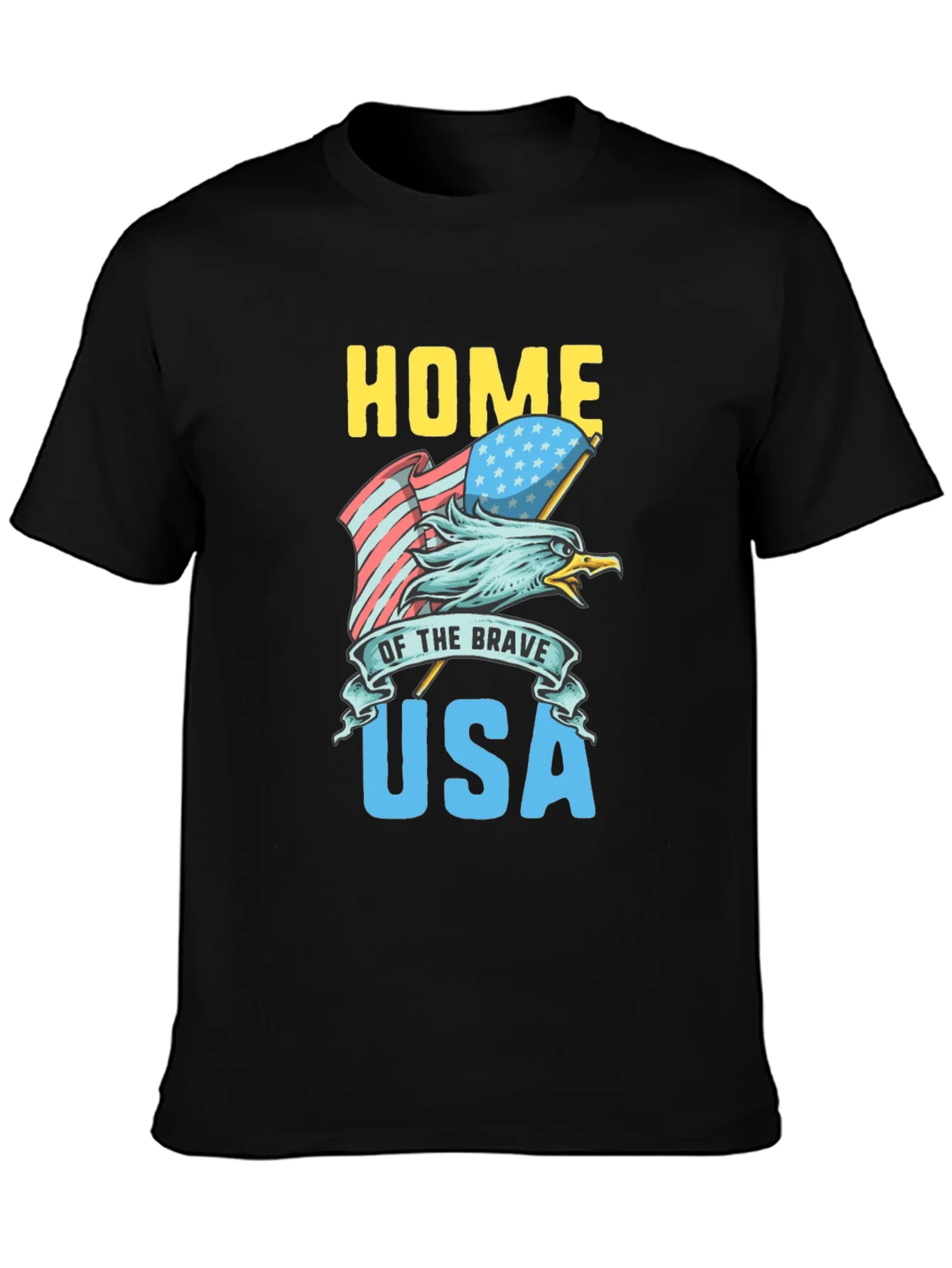 Home of the Brave USA Eagle Graphic Tee