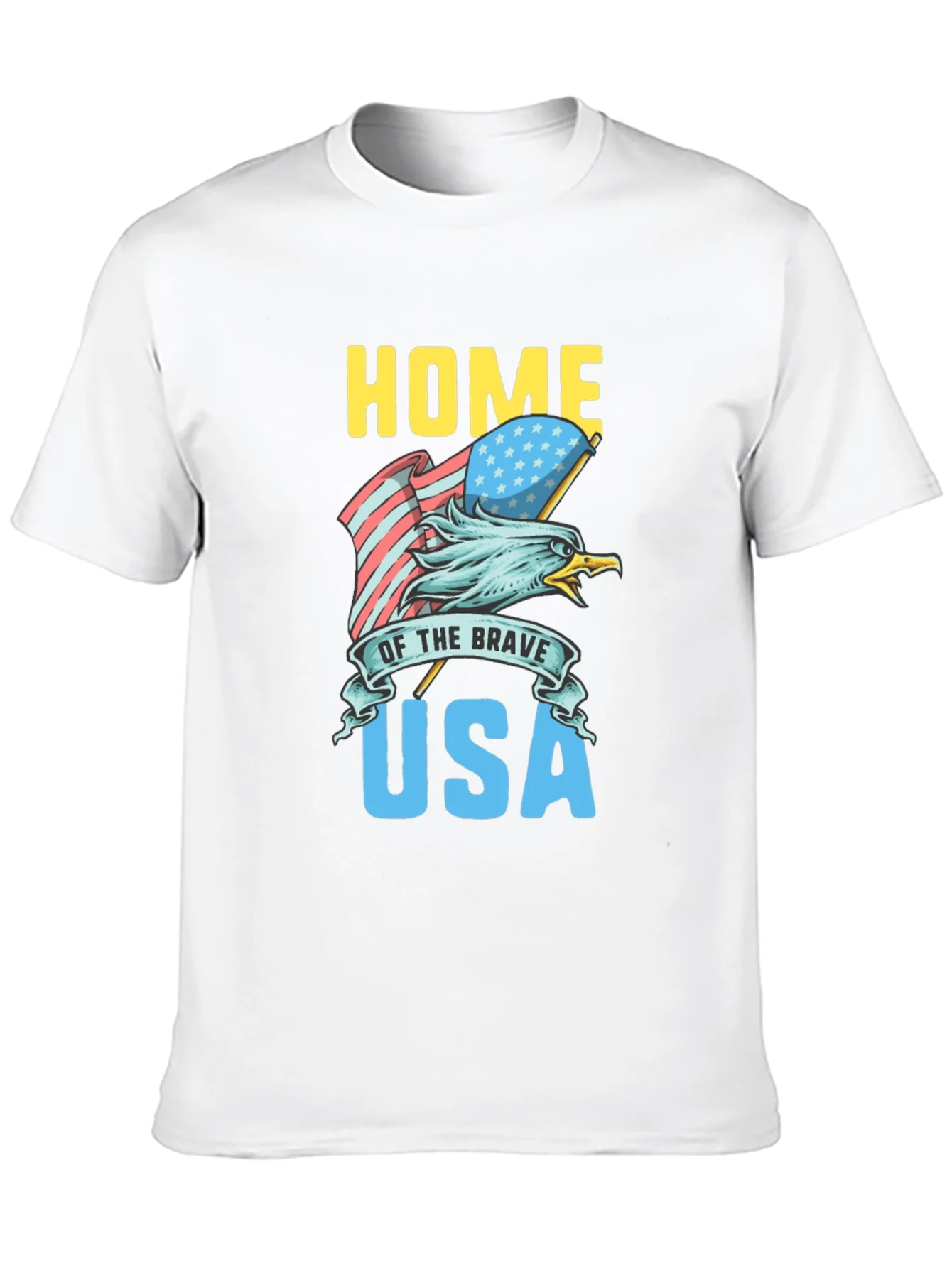 Home of the Brave USA Eagle Graphic Tee