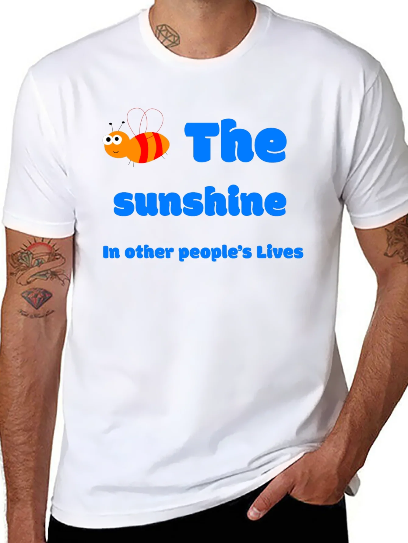 Sunshine Bee Graphic Tee - Positive Vibes T-Shirt