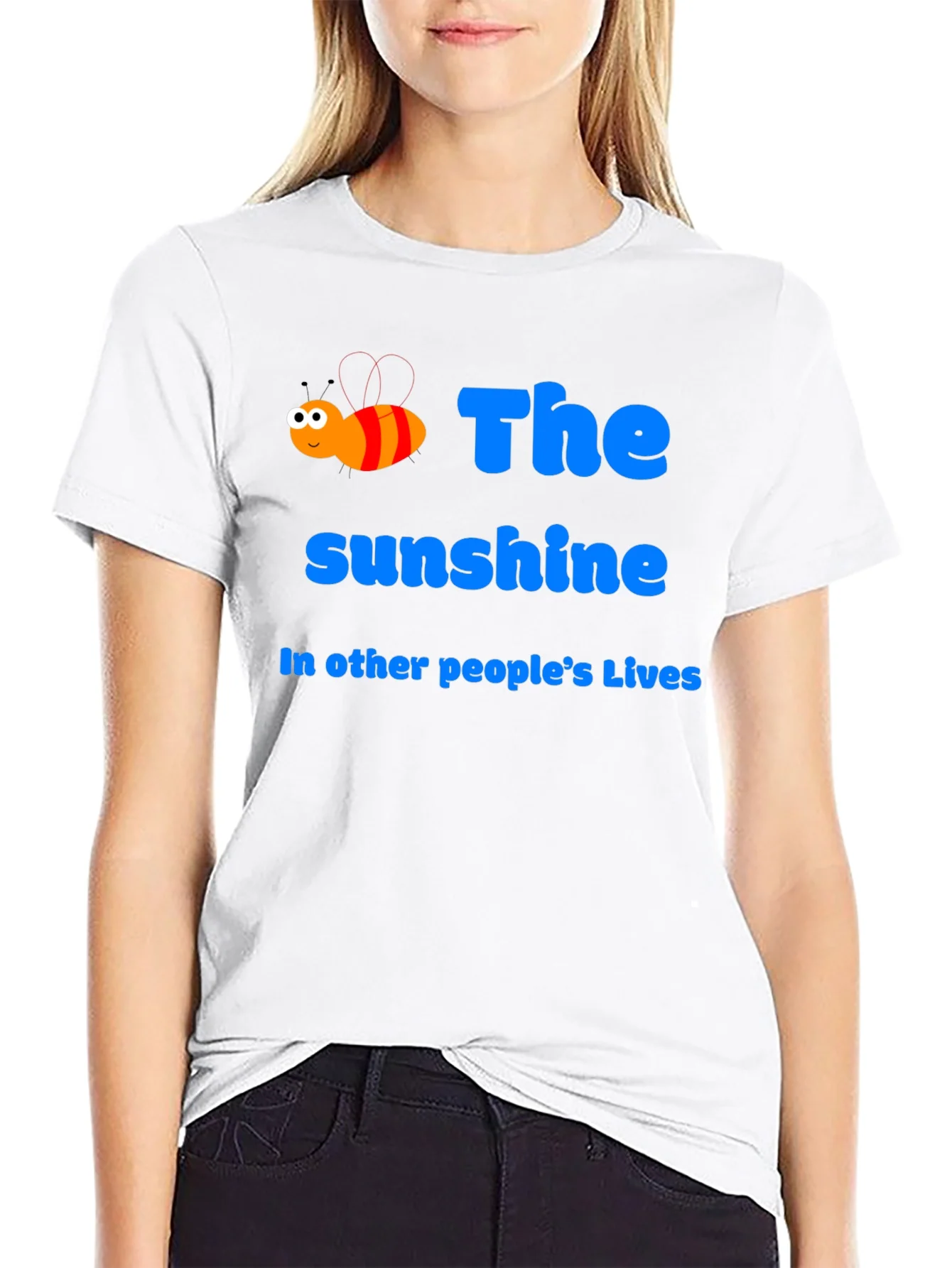 Sunshine Bee Graphic Tee - Positive Vibes T-Shirt