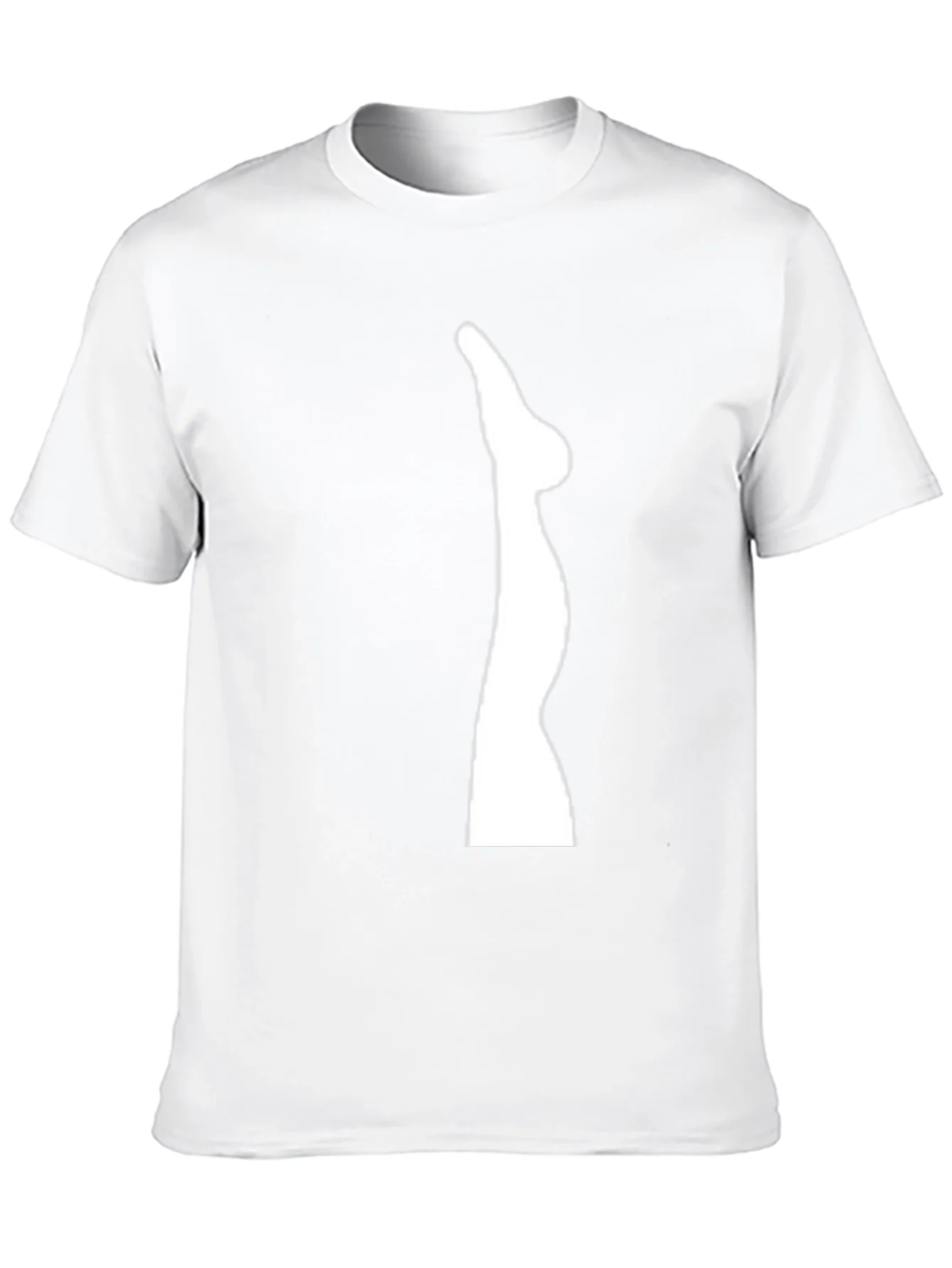 Mens Black T-Shirt with Leg Graphic