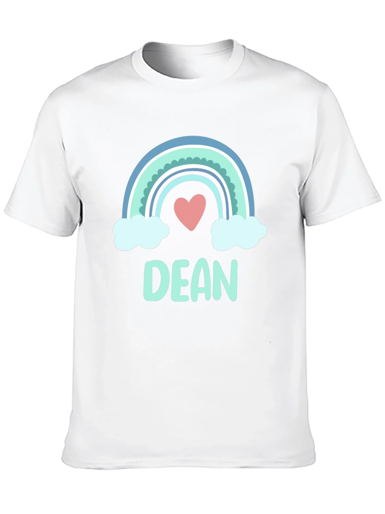 Dean Rainbow Heart Custom T-Shirt