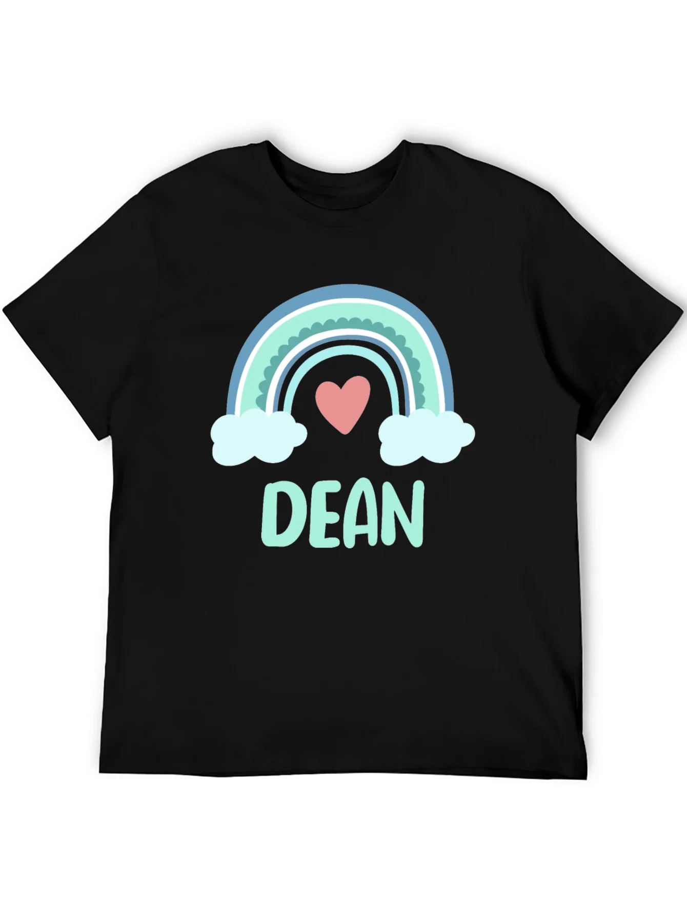 Dean Rainbow Heart Custom T-Shirt