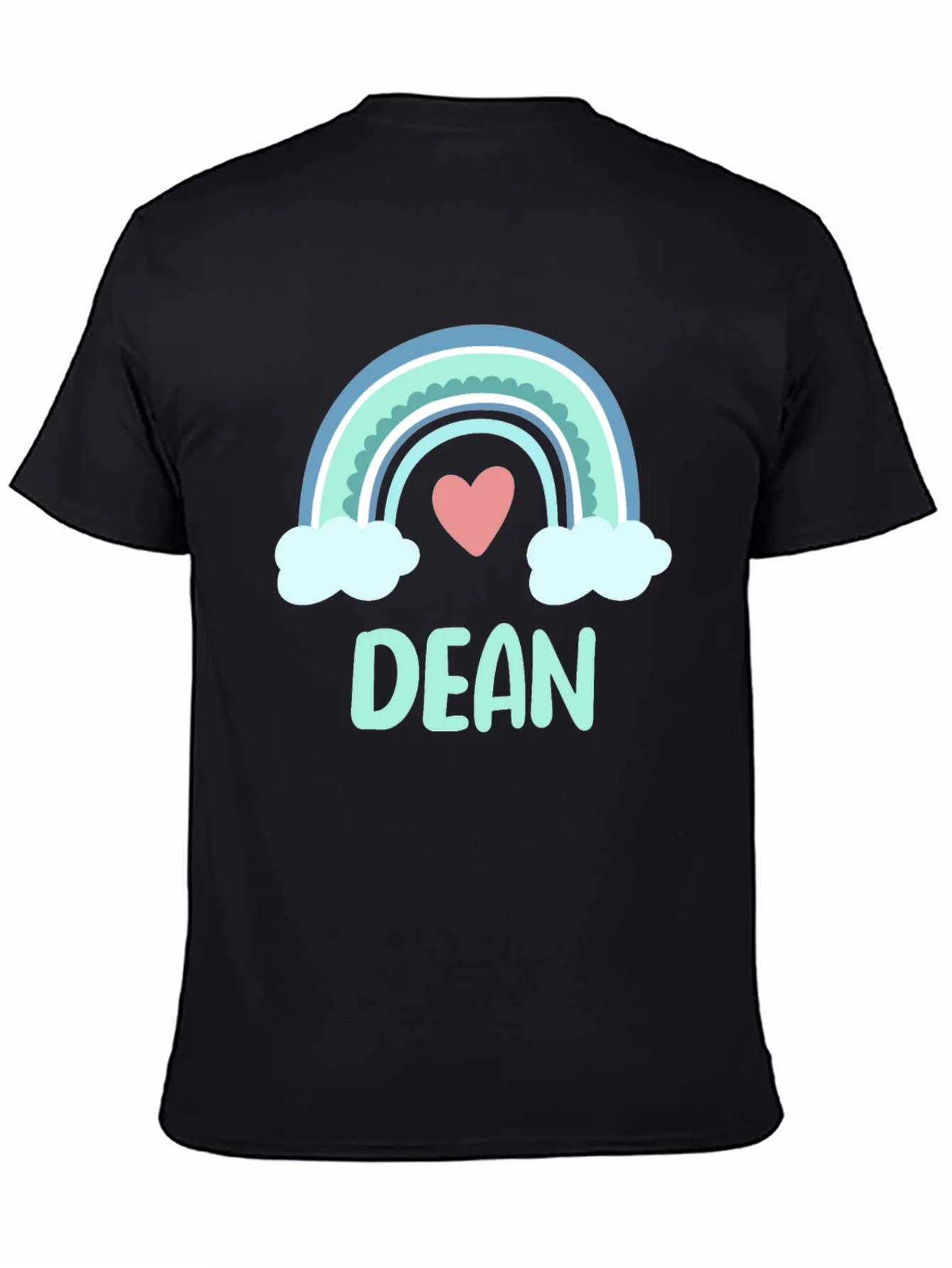 Dean Rainbow Heart Custom T-Shirt