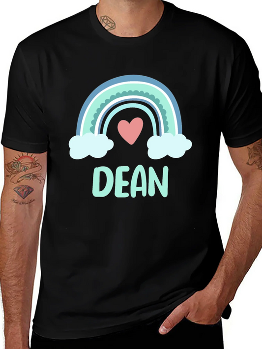 Dean Rainbow Heart Custom T-Shirt