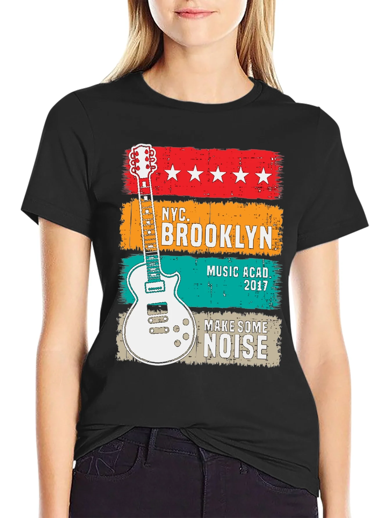 NYC Brooklyn Music Academy Guitar T-Shirt