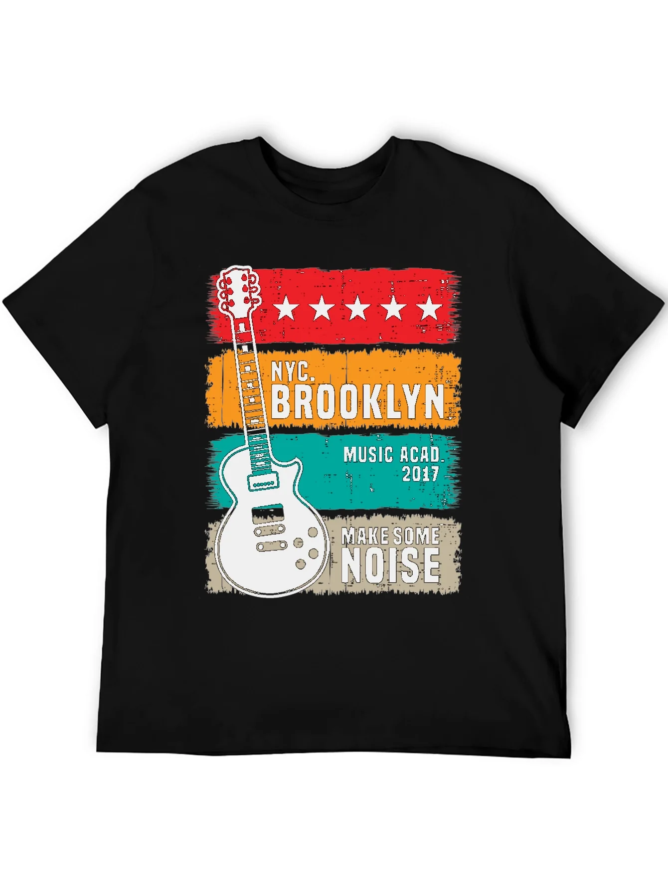 NYC Brooklyn Music Academy Guitar T-Shirt