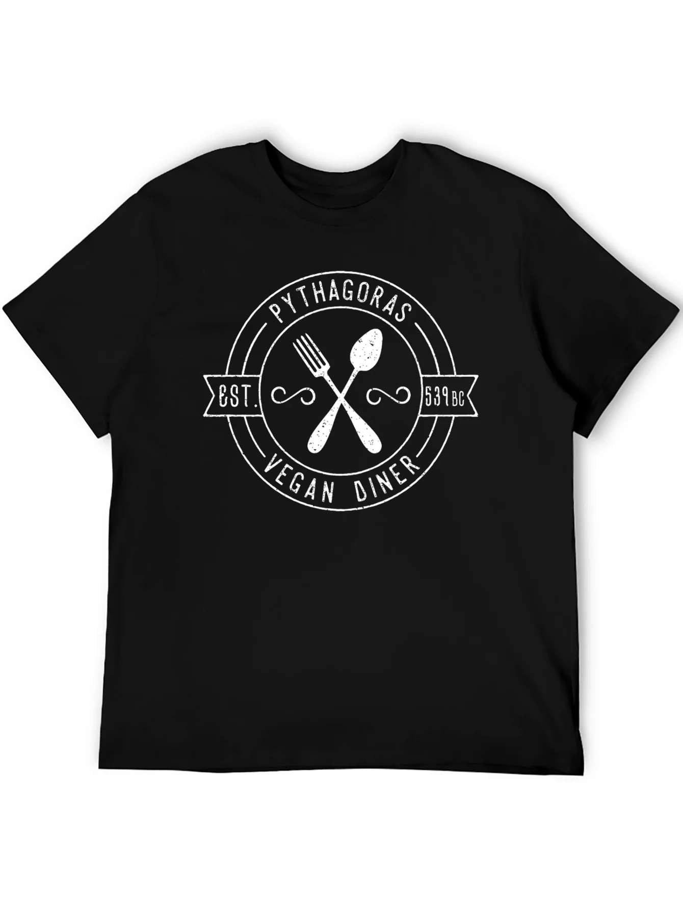 Pythagoras Vegan Diner T-Shirt - Est. 539 BC