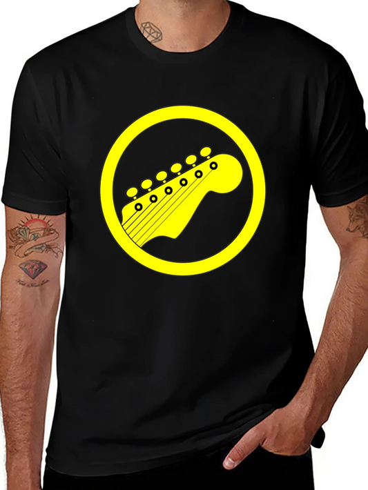 Guitar Headstock Graphic Tee - Rock On!
