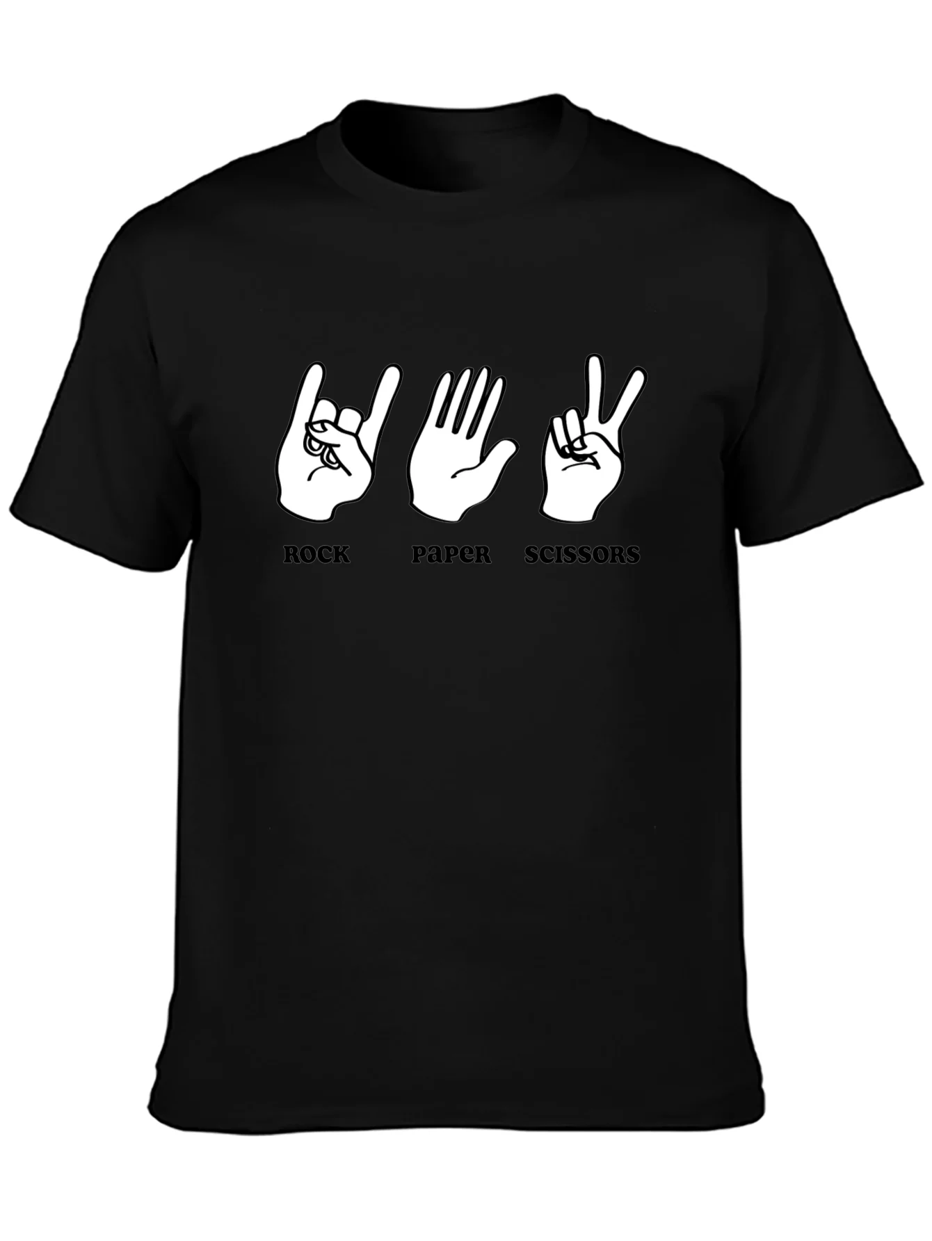 Rock Paper Scissors Graphic T-Shirt